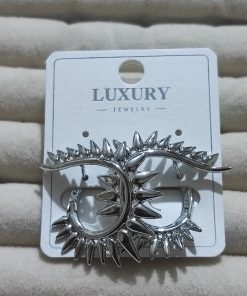 sarmal dikenli silver küpe