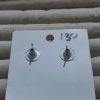 pırlantalı silver kalp küpe